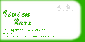 vivien marx business card